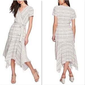 1. State Tribal Print Midi‎ Wrap Dress - 6 NWT